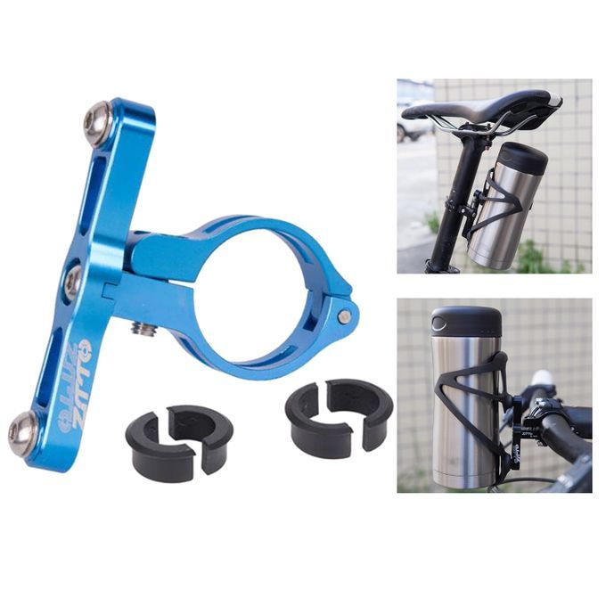 Mountain Bike Bottle Cage Adapter Aluminum Alloy Fork Frame Blue