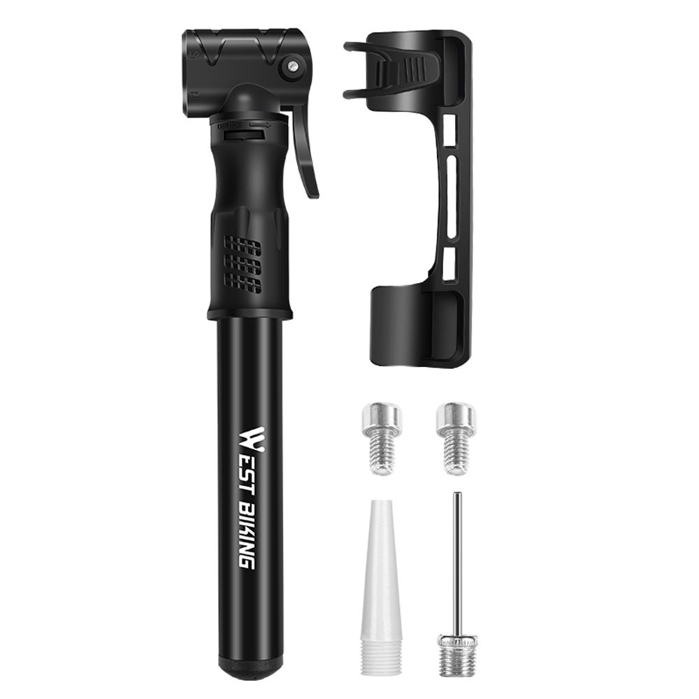 Mini 100PSI Foot Bicycle Tire Pump Portable Mountain Bike