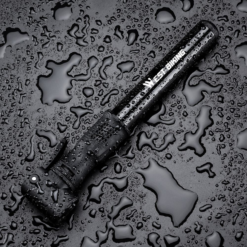 Mini 100PSI Foot Bicycle Tire Pump Portable Mountain Bike