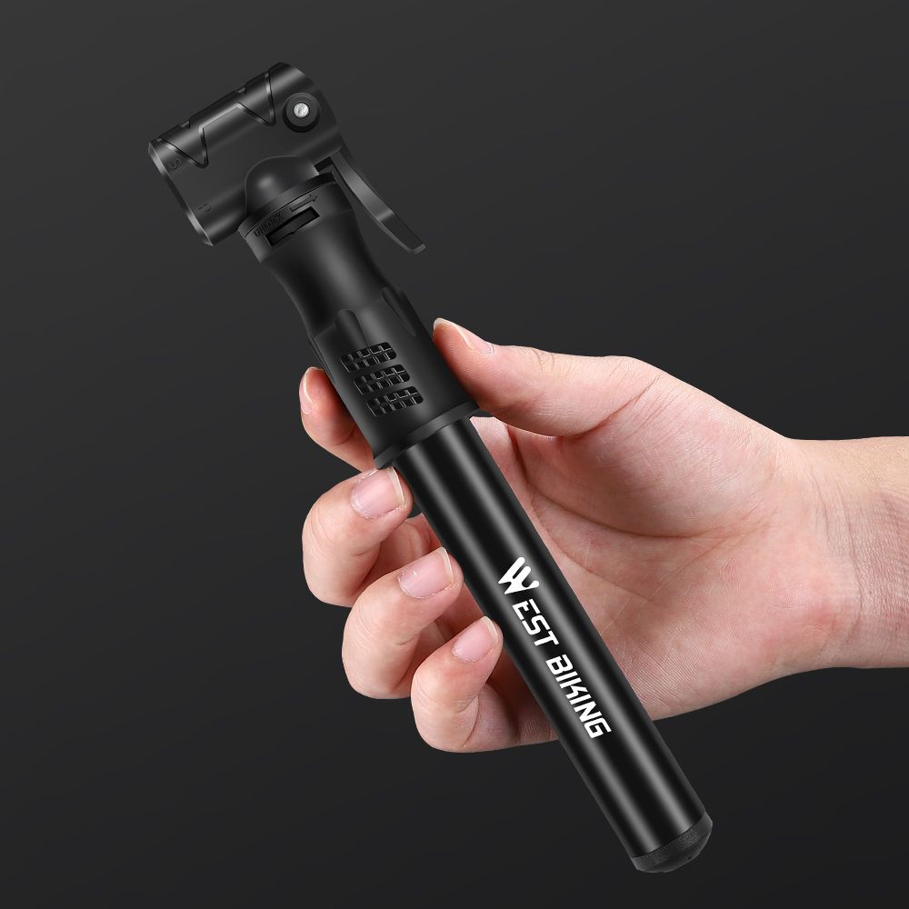 Mini 100PSI Foot Bicycle Tire Pump Portable Mountain Bike