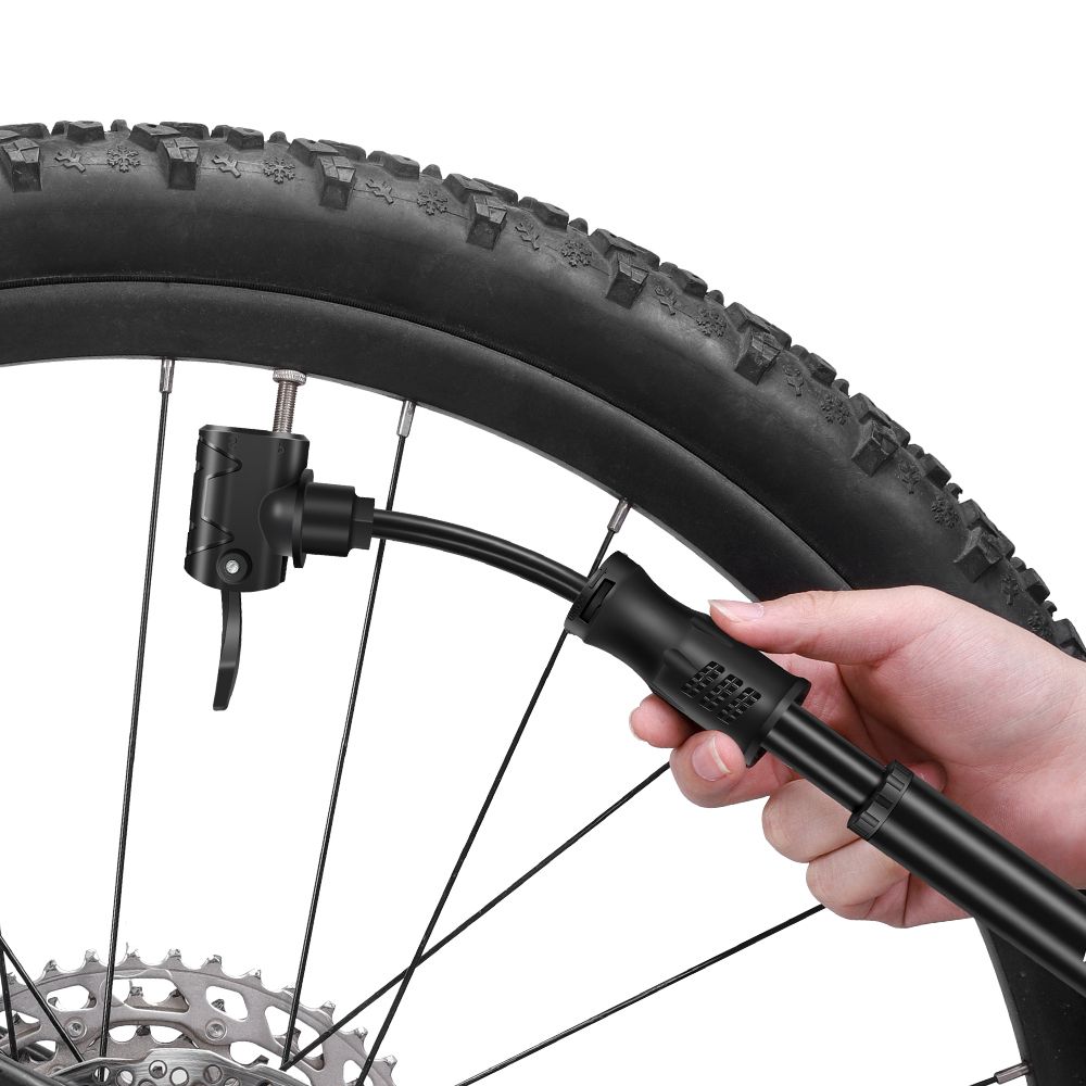 Mini 100PSI Foot Bicycle Tire Pump Portable Mountain Bike