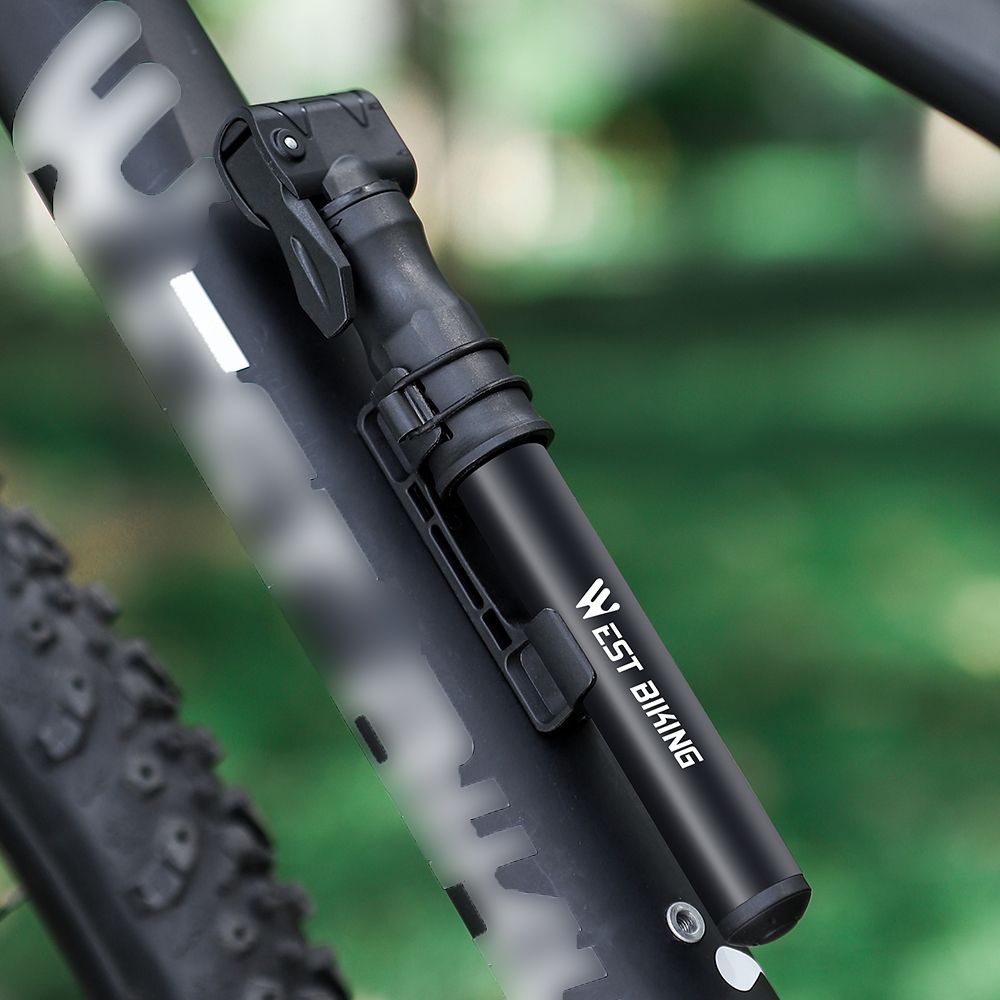 Mini 100PSI Foot Bicycle Tire Pump Portable Mountain Bike
