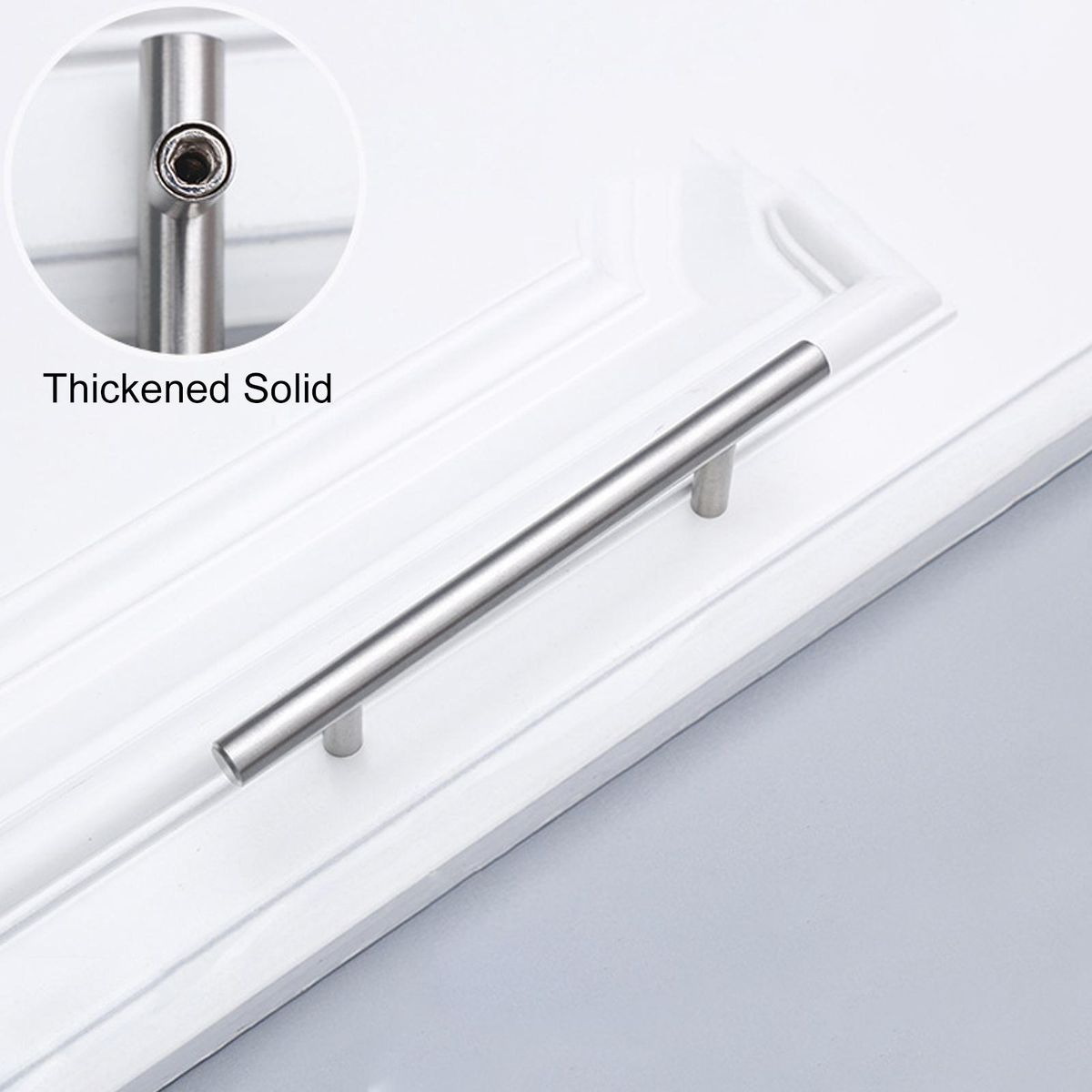 Kitchen Drawer Pulls Modern Cabinet Pulls 10 Pack for Corrosion Silver
