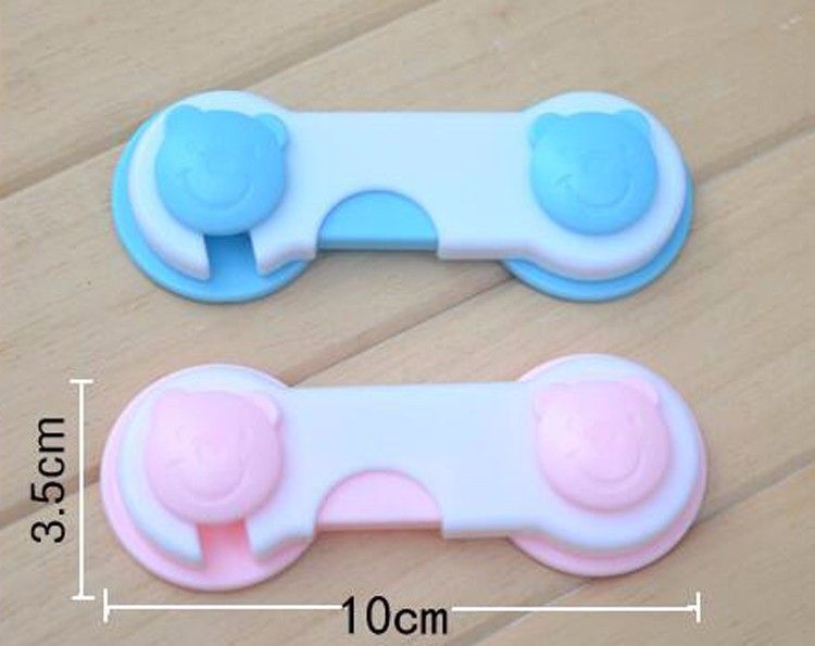 Safety Cabinet Locks 4 Pcs Children Drawer Cupboard Refrigerator Door Desk Plastic Protection