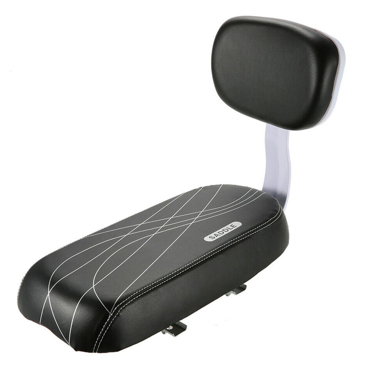 Bike Back Seat PU Leather Soft Cushion Rear Rack Seat With