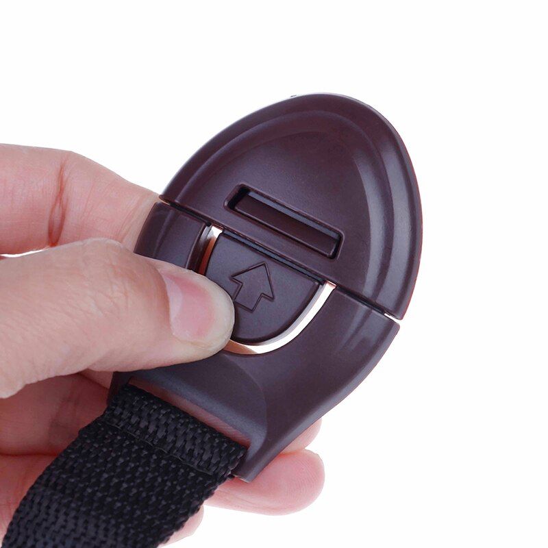 5Pcs OF Lot New Brown Baby Safety Lock Cabinet Door Drawers Refrigerator Toilet Safety Locks For