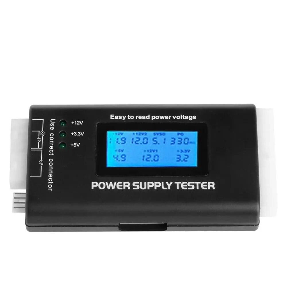 New LCD PC Computer 20/24 Pin 4 PSU ATX BTX ITX SATA HDD Power Supply Tester