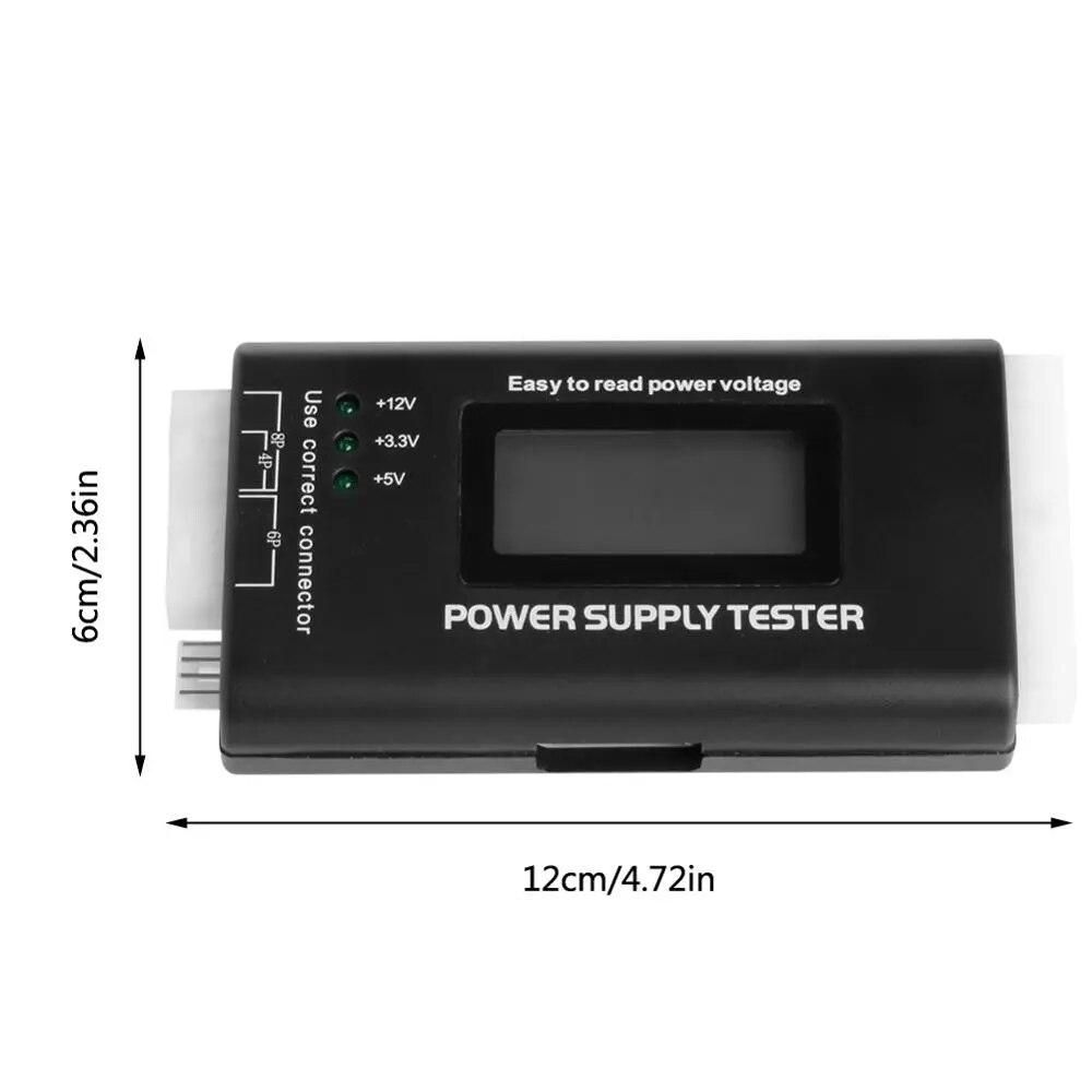 New LCD PC Computer 20/24 Pin 4 PSU ATX BTX ITX SATA HDD Power Supply Tester