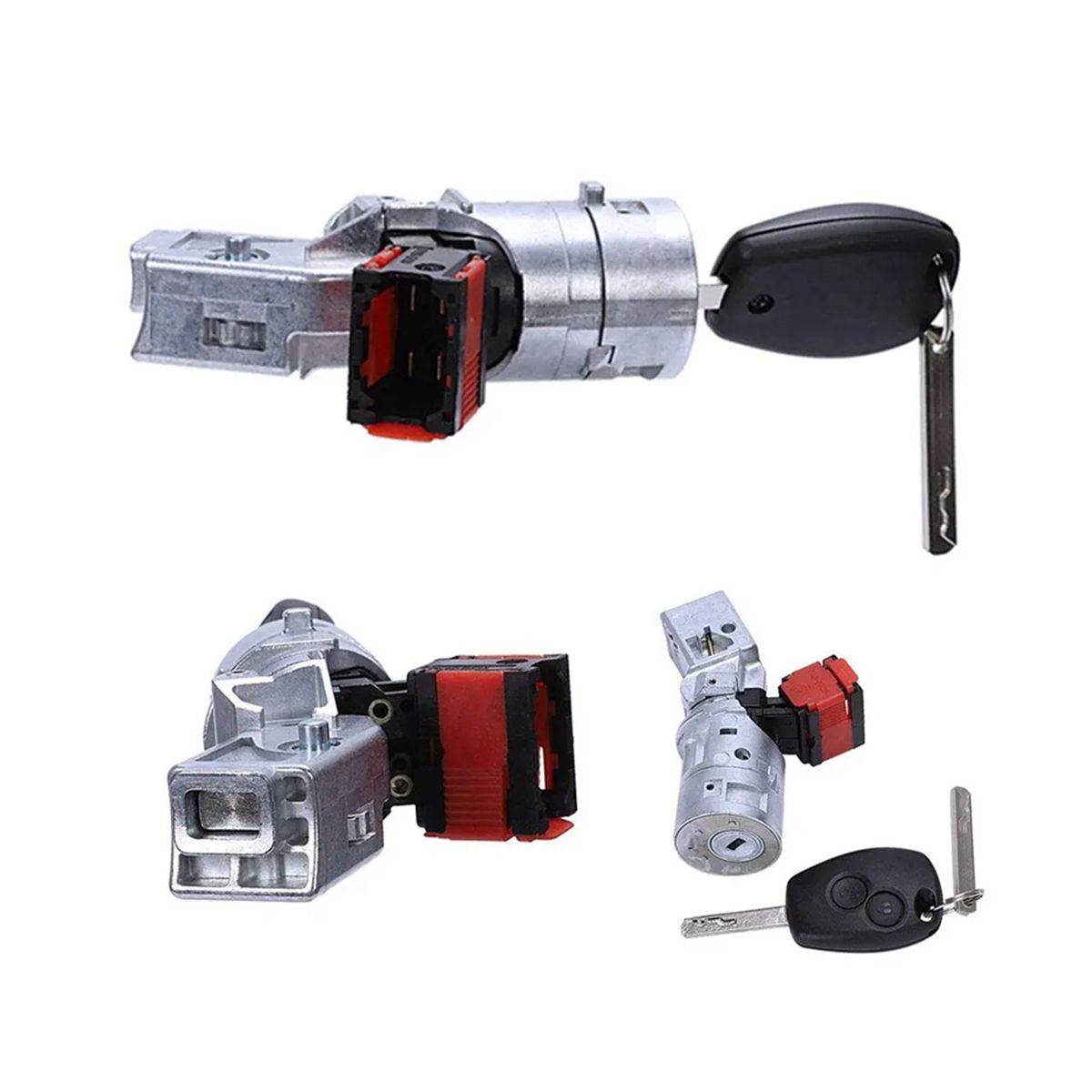 Car Ignition Lock Barrel Starter Switch with Key Ignition Lock Cylinder for Renault 8200214168 806010030R 7701208408