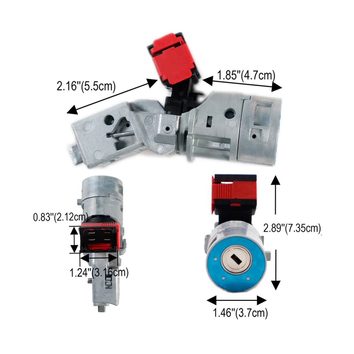 Car Ignition Lock Barrel Starter Switch with Key Ignition Lock Cylinder for Renault 8200214168 806010030R 7701208408