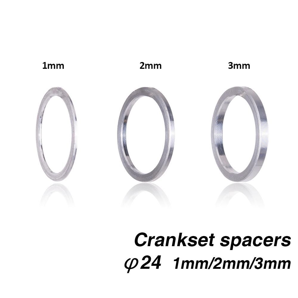 Bottom Bracket Axle Washer Spacer Adapter 24mm x 1/2/3mm MTB Mountain Bicycle Bike BB Crankset Spacer