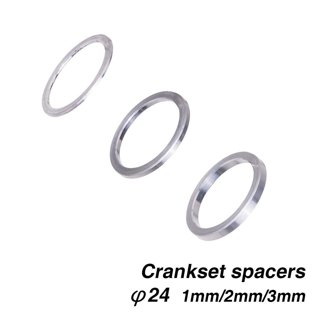 Bottom Bracket Axle Washer Spacer Adapter 24mm x 1/2/3mm MTB Mountain Bicycle Bike BB Crankset Spacer