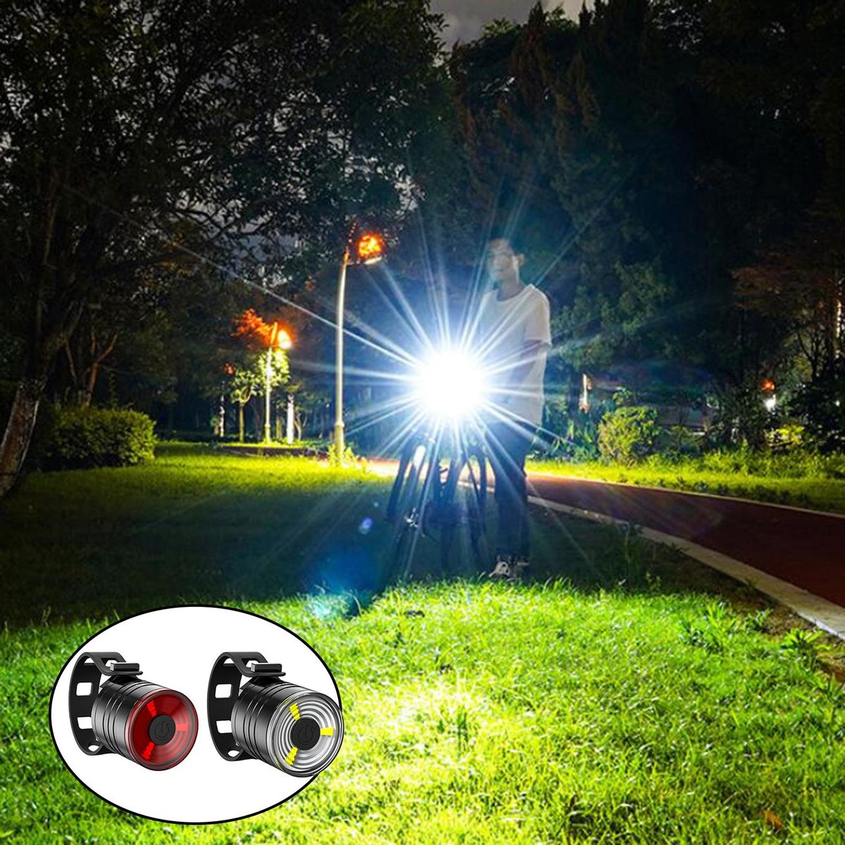 Bike Lights Front And Back MTB Bicycle Lights LED Headlight Red White