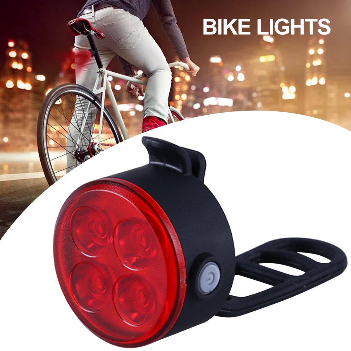 Light USB Rechargeable Bike Front And Rear Light For Road