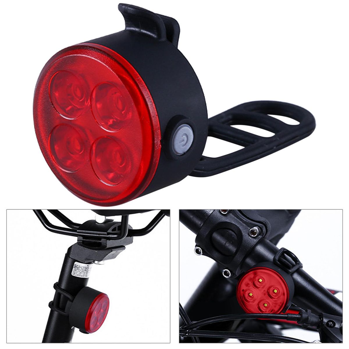 Light USB Rechargeable Bike Front And Rear Light For Road