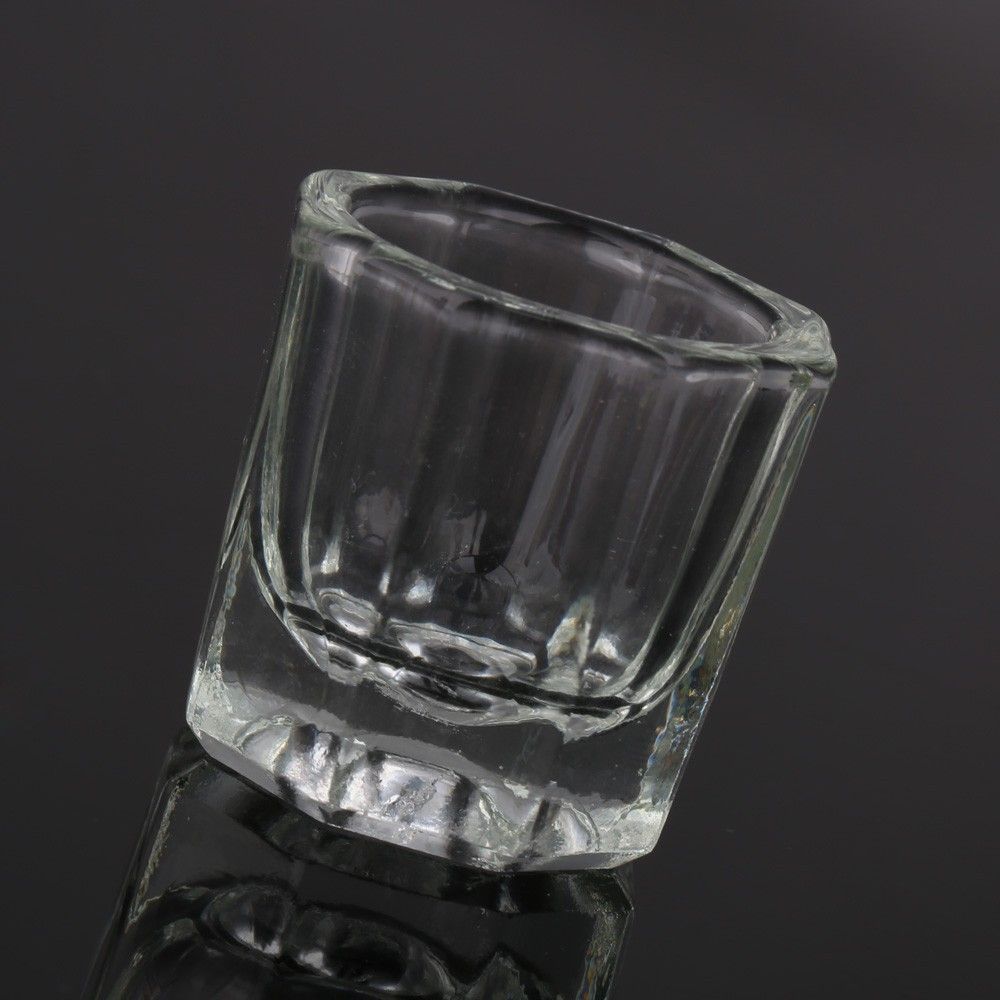 Nail Art Acrylic Liquid Powder Dappen Dish Glass Crystal Cup