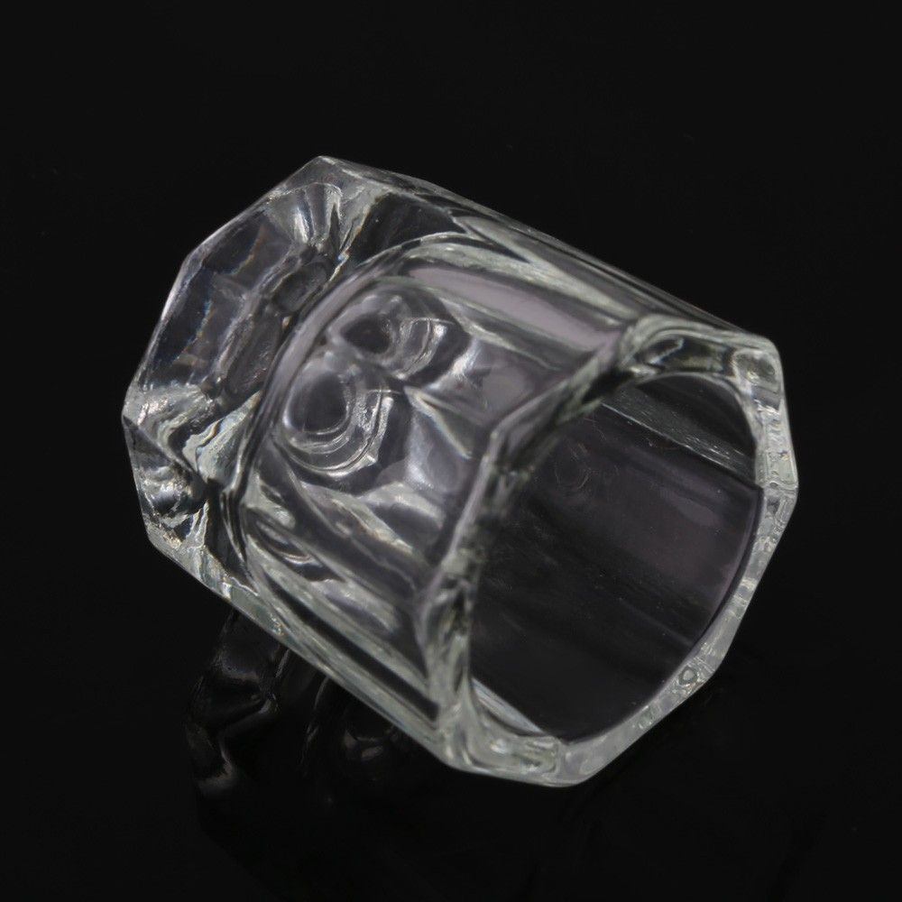Nail Art Acrylic Liquid Powder Dappen Dish Glass Crystal Cup