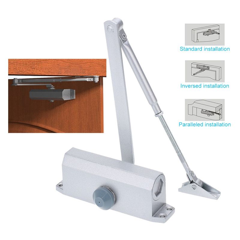 Automatic Door Closer Aluminium Adjustable Closing Speed