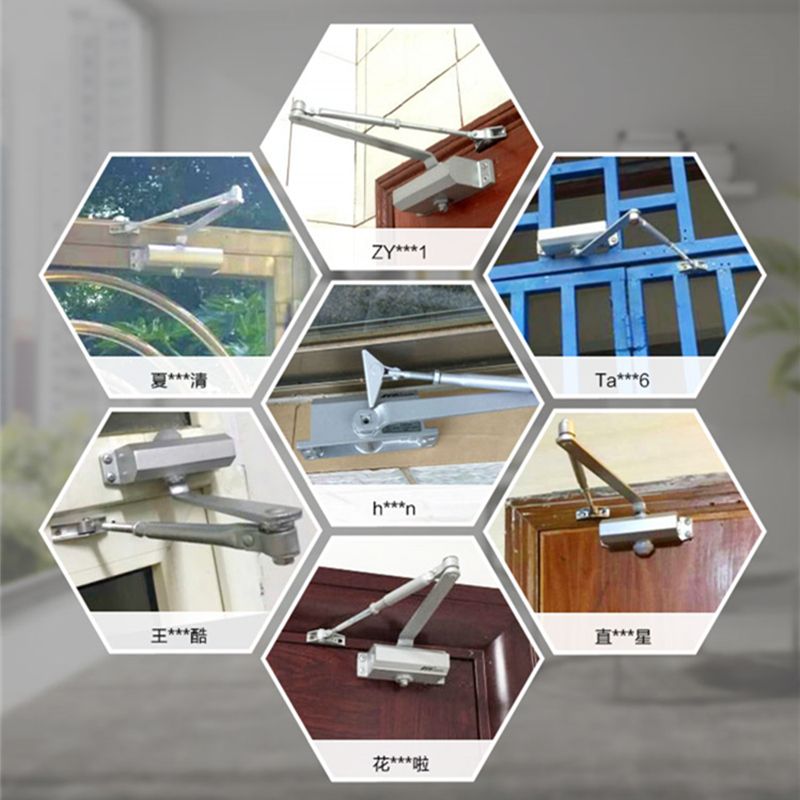 Automatic Door Closer Aluminium Adjustable Closing Speed