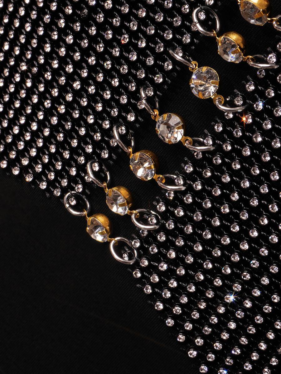 New Slim-fit Backless European And American Rhinestone Camisole Vest