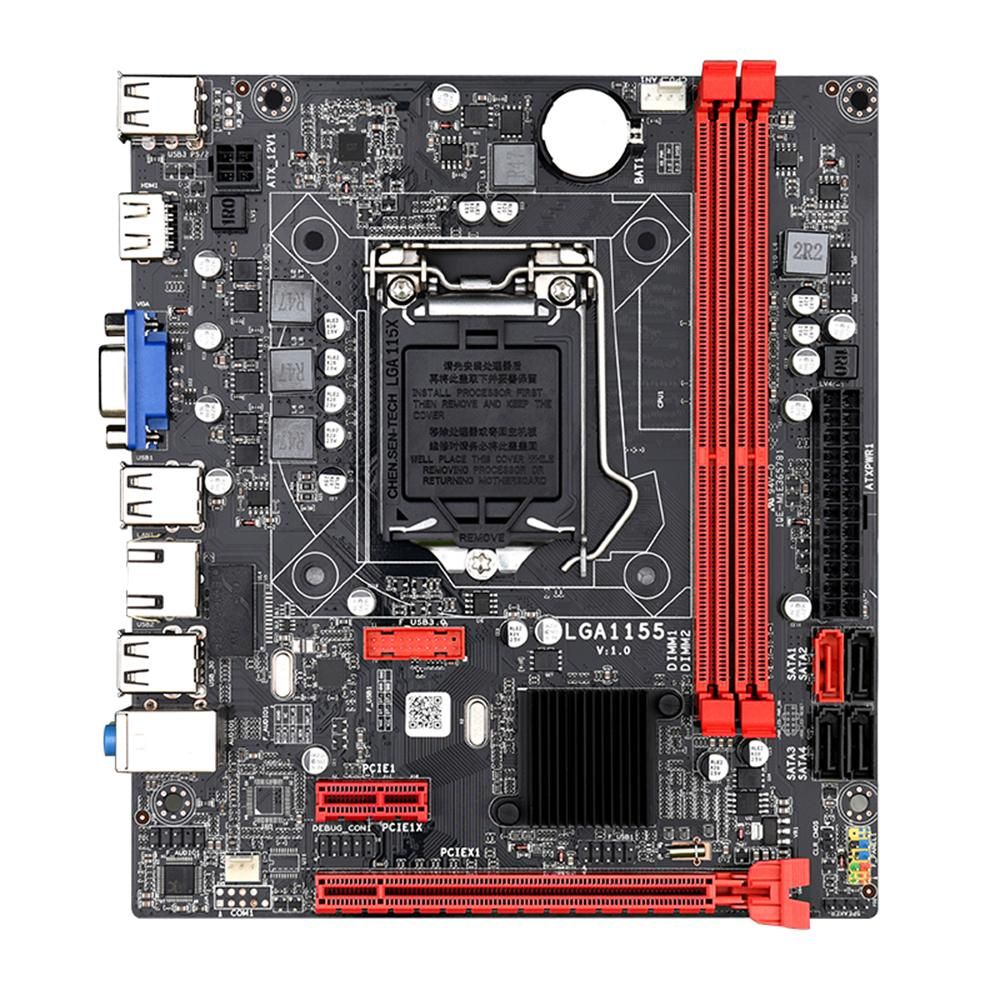 JINGSHA B75M Motherboard Dual DDR3 Memory Slots VGA+HD Display Interfaces Support LGA1155 Core i3/i5/i7 CPU