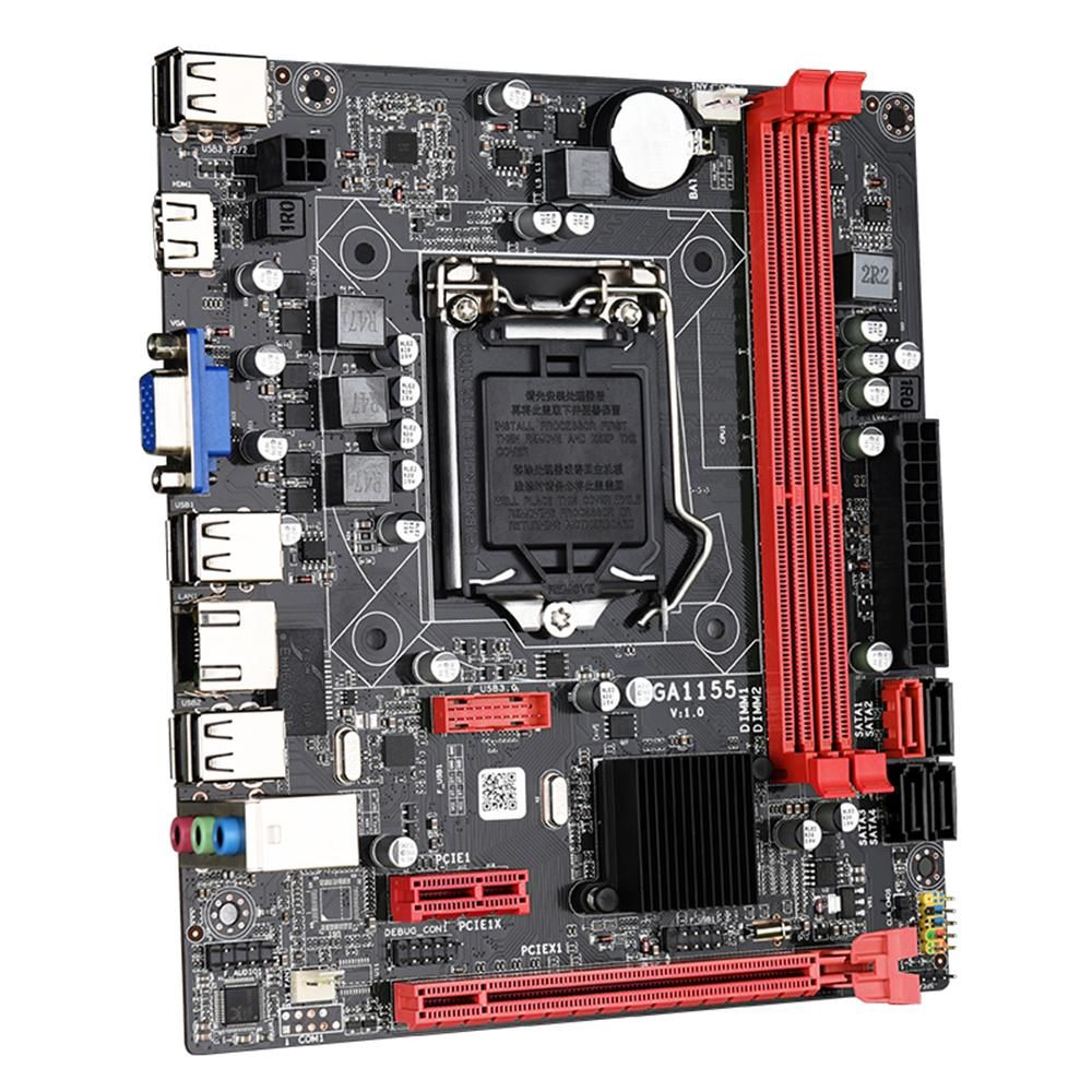 JINGSHA B75M Motherboard Dual DDR3 Memory Slots VGA+HD Display Interfaces Support LGA1155 Core i3/i5/i7 CPU