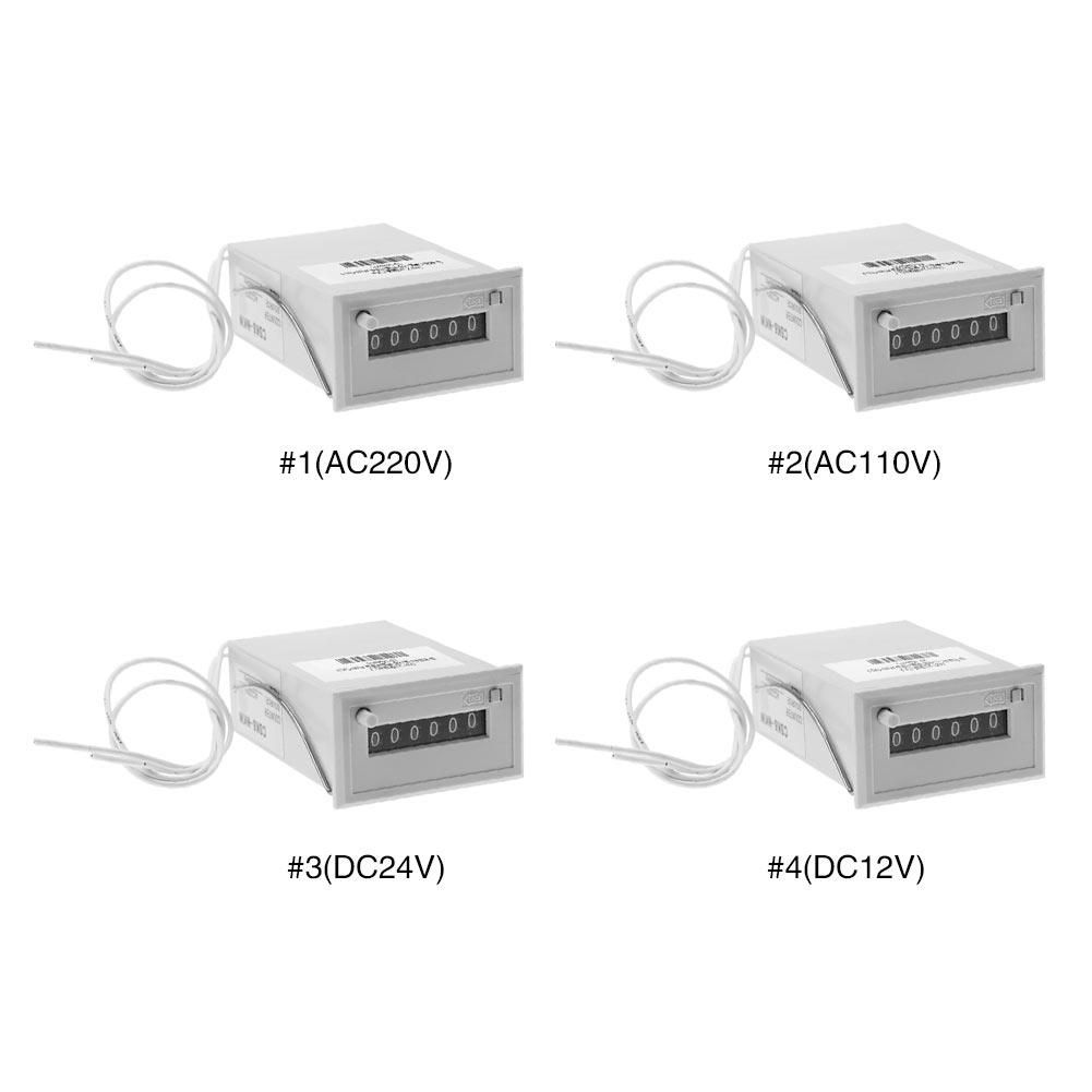 Csk6-nkw 6 Digit Plastic Electromagnetic Pulse Counter Ac22