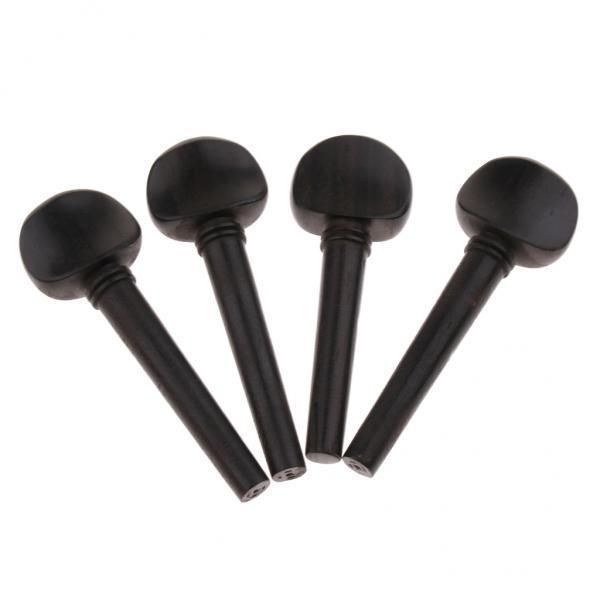 2x 4pcs Violin Pegs Tuning Ebony For Musical Gift