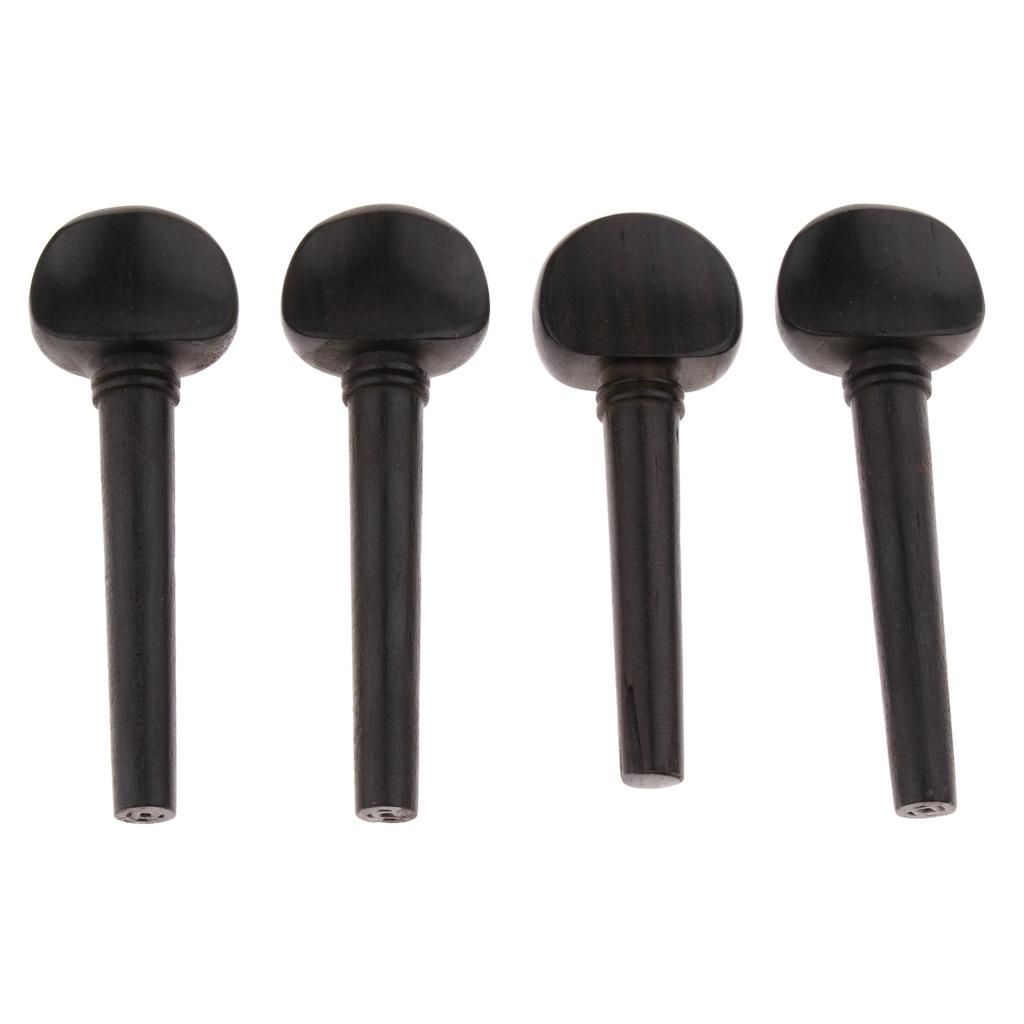 2x 4pcs Violin Pegs Tuning Ebony For Musical Gift