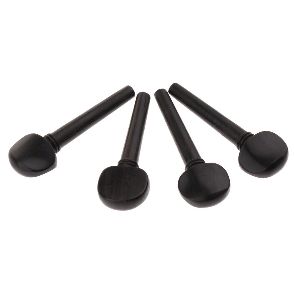 2x 4pcs Violin Pegs Tuning Ebony For Musical Gift