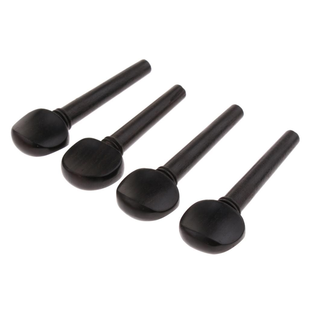 2x 4pcs Violin Pegs Tuning Ebony For Musical Gift