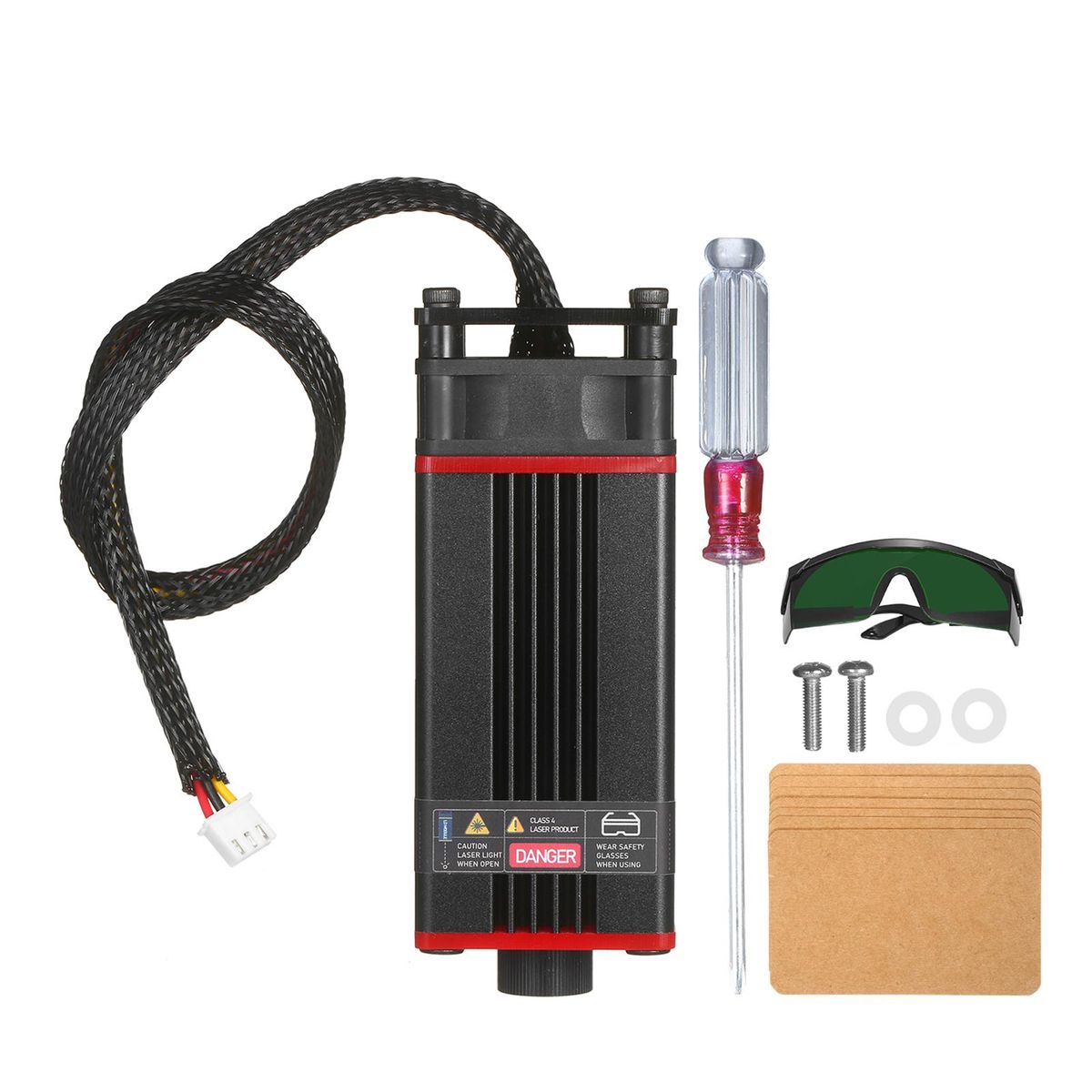 Upgrade 20W Laser Module Laser Head 450nm Blue Lase For Laser Cutting Machine CNC  DIY Laser  Wood Marking Cutting Tool