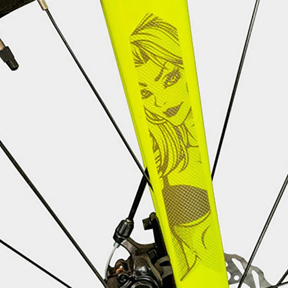 10Pcs/Set 3D Mountain Bike Protective Film Bike Sticker Accessories Scratch-Resistant Protect Removable Beauty/Gorilla Sticker