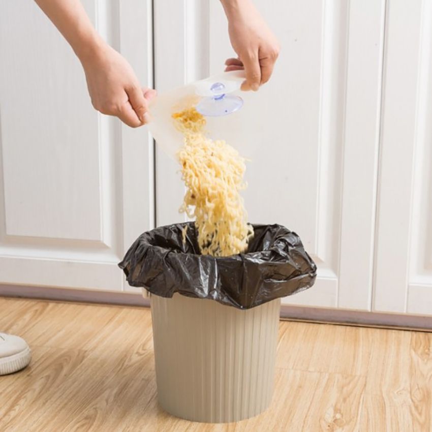 Foldable Garbage Drain Bag Strainer Filter Kitchen PVC+PP