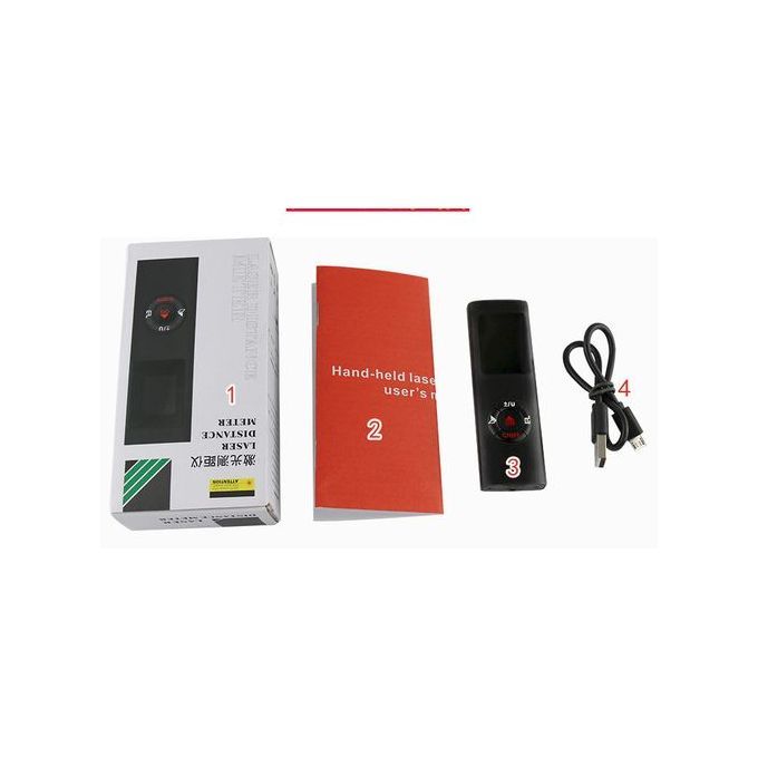 Portable Multi-function Laser Distance Meter With Level Instrument And Backlight Support Single Distance And Continuous Measuring