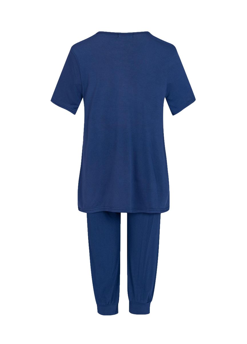Women's Casual Round Neck Short Sleeve Sequins Tee & Pants 2 Piece Set