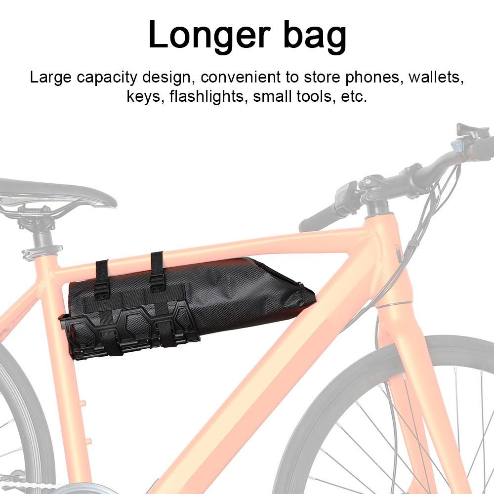 Bike Front Frame Bag Multifunctional Luggage Bag Waterproof Bicycle Front Fork Bag Bike Accessories Pouch for MTB Mountain Road Bike