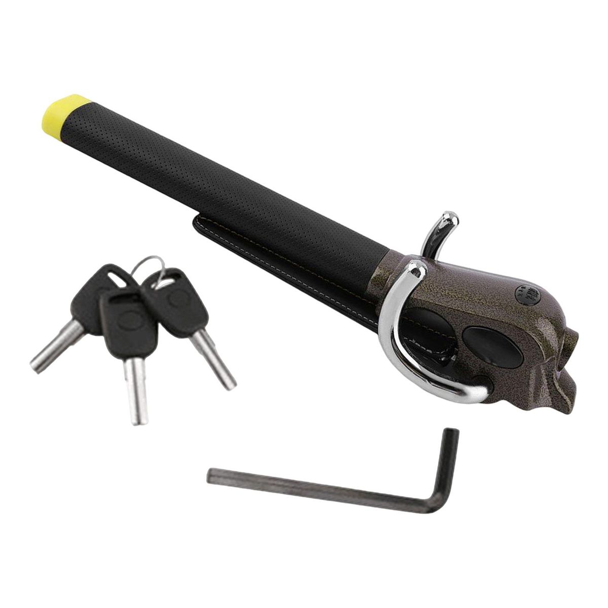Steering Wheel Lock Anti  Lock With 3x Keys Convenient