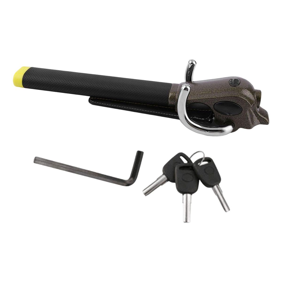 Steering Wheel Lock Anti  Lock With 3x Keys Convenient