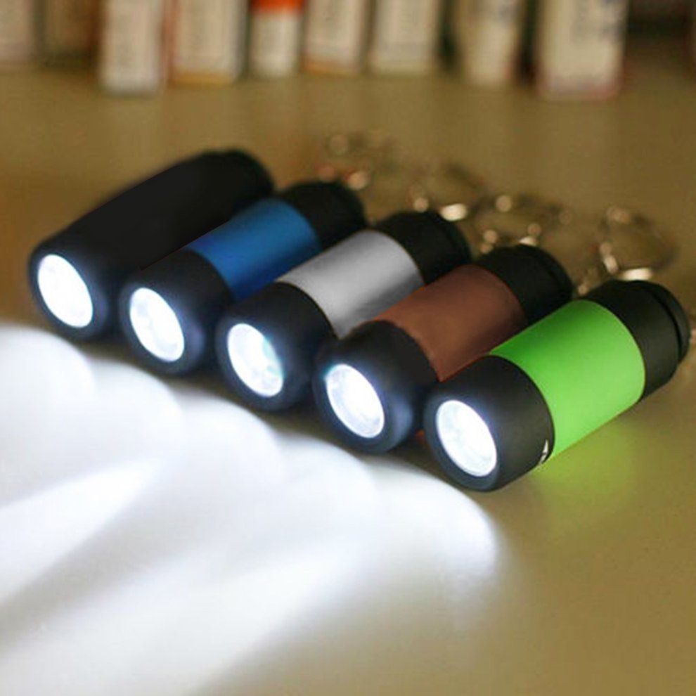 Mini Keychain Torch USB Rechargeable Flashlight Lamp 0.5W 25Lm Electric Torch