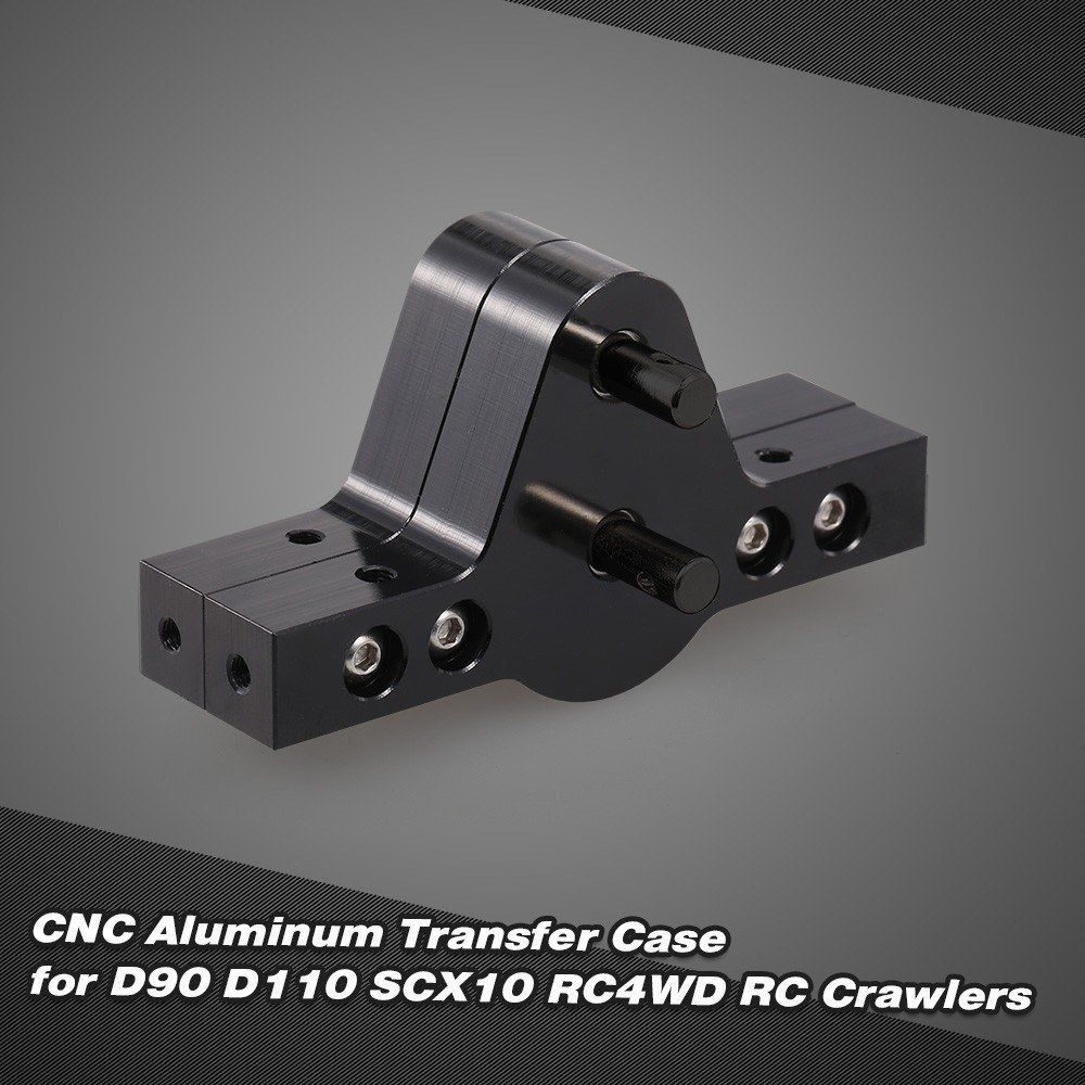 CNC Aluminum Transfer Case For D90 D110 SCX10 RC4WD RC