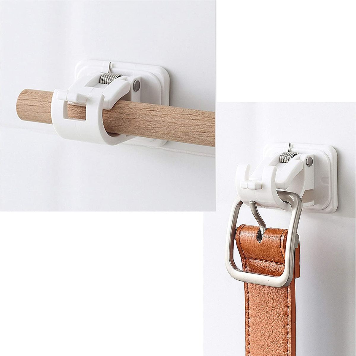 Rod Holder Pipe Clamp Wall Mount With Self Adhesive No