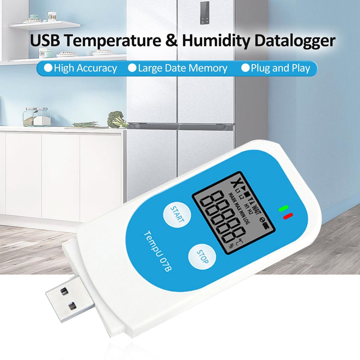 TZ-TempU7B Temperature and Humidity Recorder Reuse Temperature and Humidity Recorder PDF Temperature Recorder