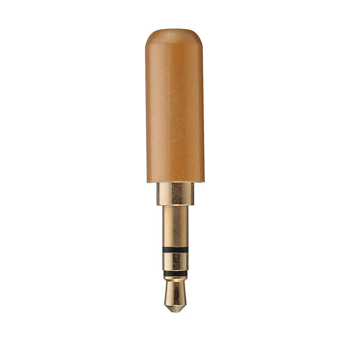 High Quality 3 Pole 3.5mm Male Headphone Jack Plug Metal Audio & Back Cover Orange