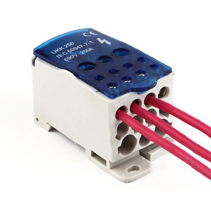 Din Rail Terminal Case Block Distribution Box 11 Output 250A