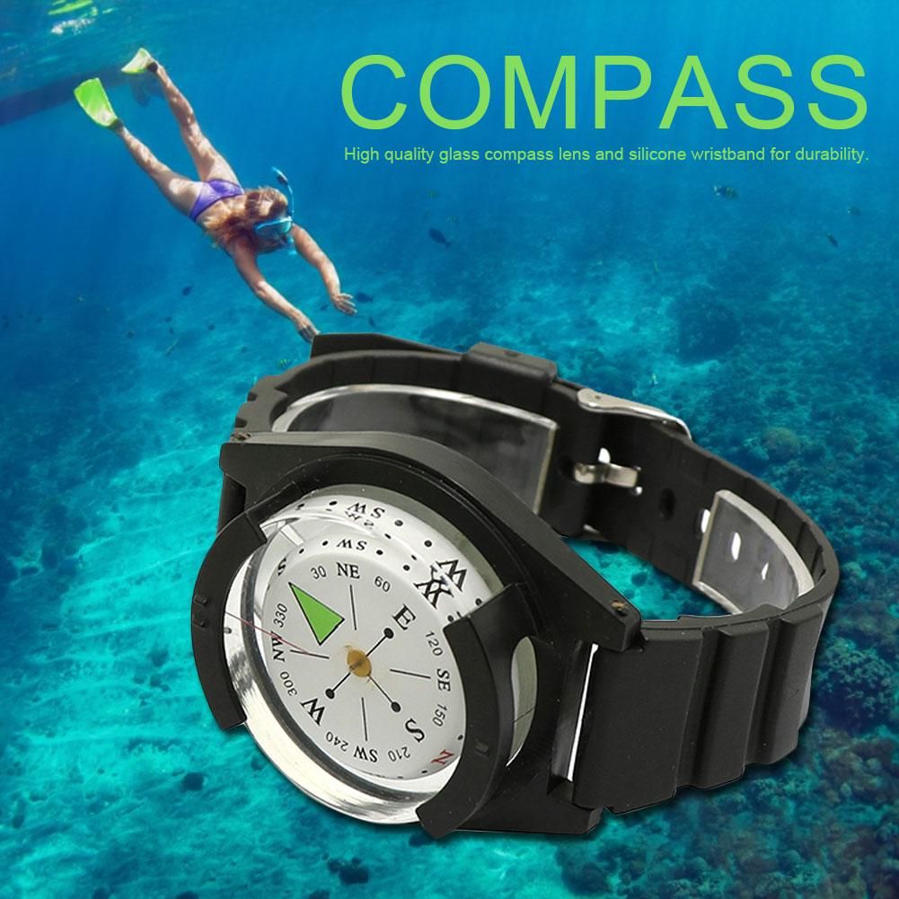 Tactical Wrist Compass Watch Military Outdoor Survival Band