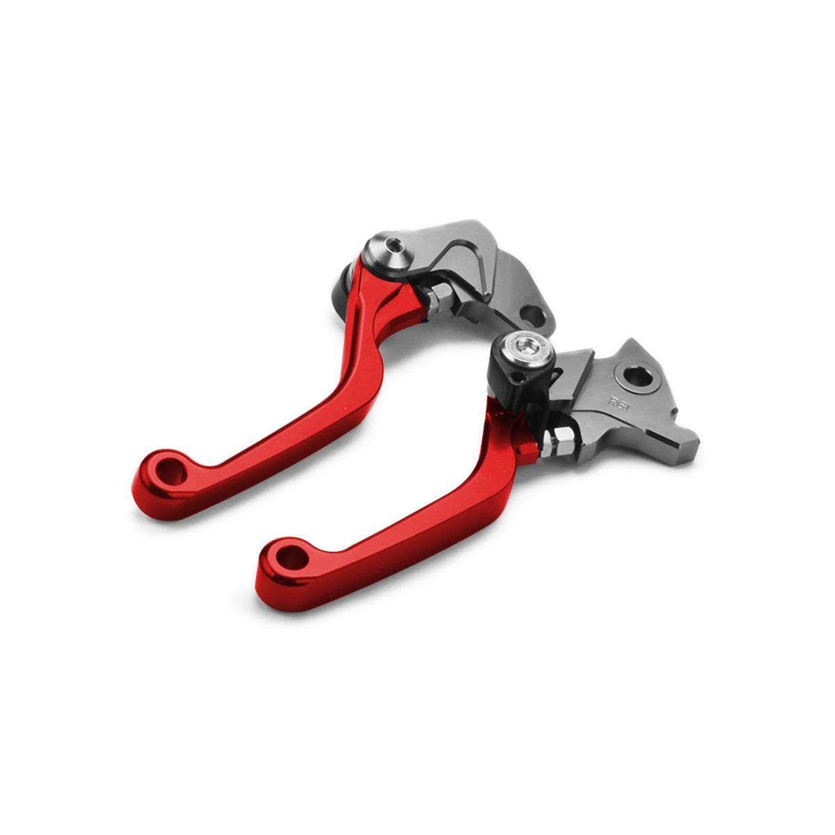 Pair Red Pivot Brake Clutch Lever For Yamaha YZ125/250/F/YZ426F/450F/YZ250X/TTR250 Red (red)