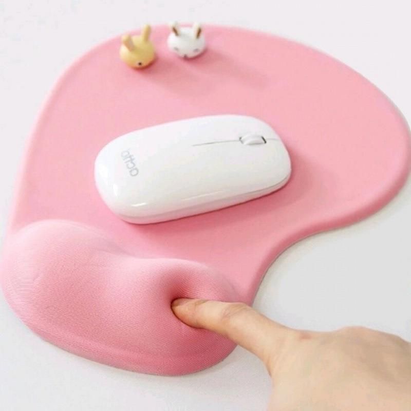 Mouse Pad Wrist Silicone Color Simple Non-slip Wear-Resistant Wrist Pad Office Hand Pillow Fresh Skin-Friendly Comfortable Cushion chocolate cat