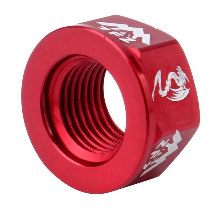 4Pcs Bicycle Hubs Nut M10 Folding Fixed Gear Bike Wheel Hubs Axle Red