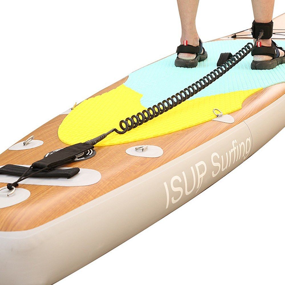SUP Leash 10 Foot Elastic Coiled Stand Up Paddle Board